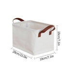 coal and cove linen laundry basket small size 28x18x18cm