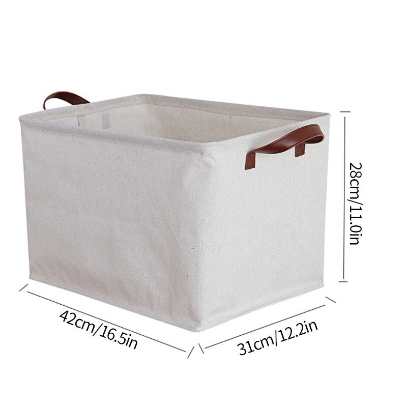 coal and cove linen laundry basket large size 42x31x28cm