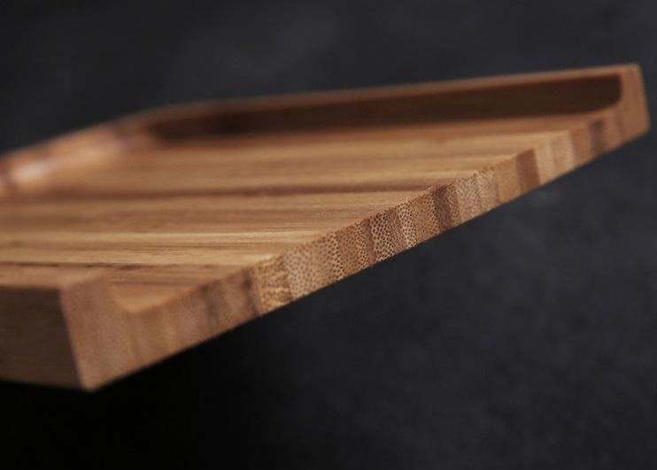 wooden bamboo serving tray with quality craftmanship