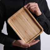medium rectangle bamboo serving tray 24x18cm