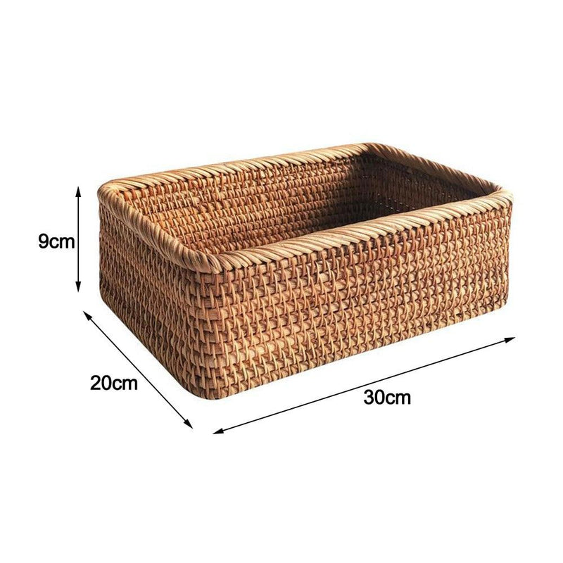 Brown Rope Rectangle Storage Basket, Small Sold by at Home