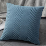 blue quilted throw pillow for contemporary decor home