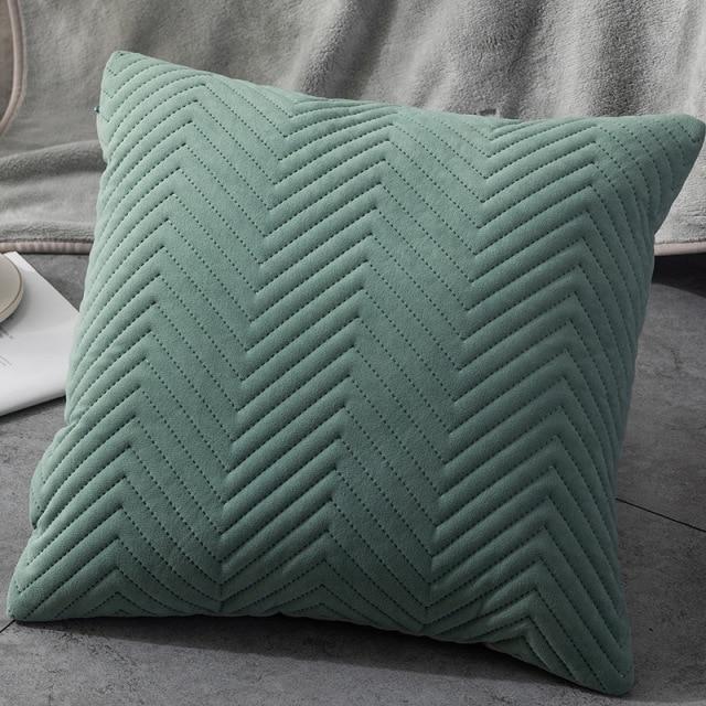 green quilted throw pillow for contemporary decor home