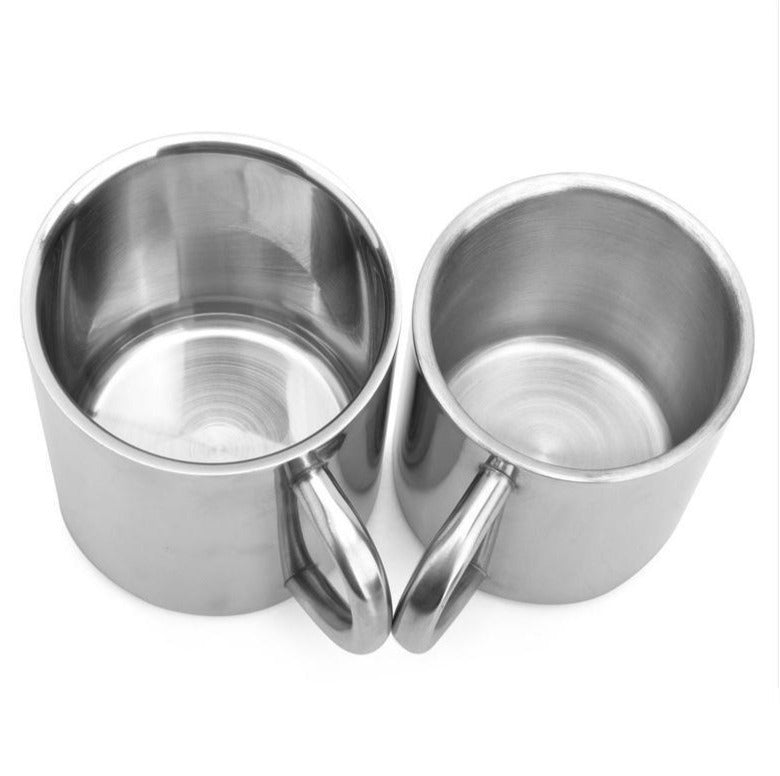 stainless steel mugs for camping, travelling, and children