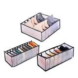 black underwear drawer organizer 3 set for bras, panties, and socks